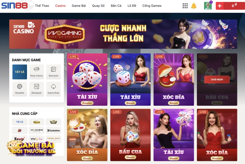 Sin88 bị bắt